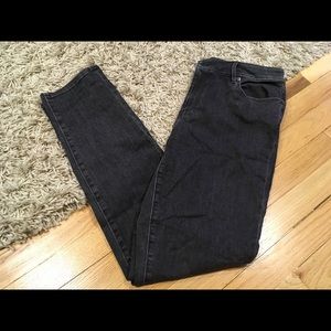 NWT LOFT charcoal curvy skinny jeans